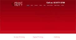 Desktop Screenshot of printhutt.com.au